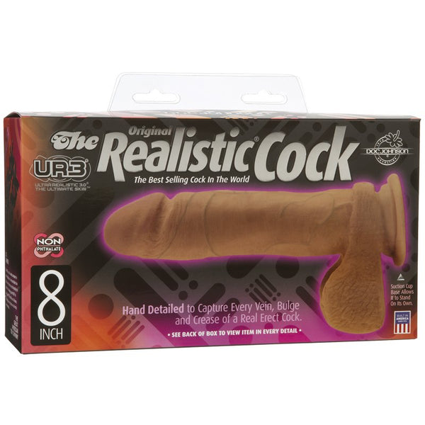 Doc Johnson The Realistic Cock UR3 8 Inch Realistic Dildo