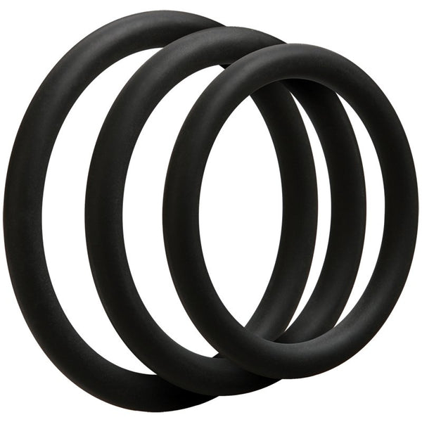 Doc Johnson OptiMALE 3 C Ring Set Thin Cock Ring Set