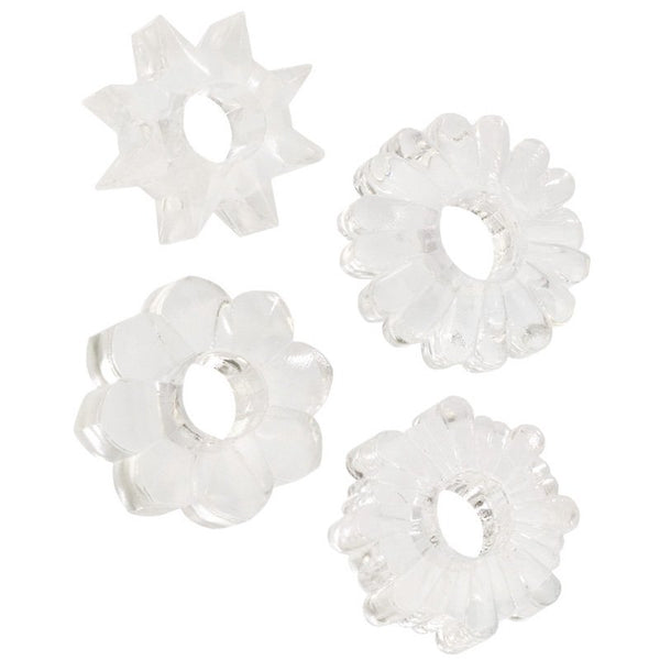 California Exotic Basic Essentials Set of 4 Cock Rings