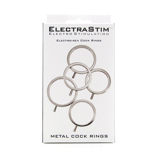 ElectraStim Electro Sex Toy Solid Metal Cock Ring Set 5 Sizes