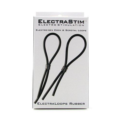 ElectraStim Rubber Adjustable Cock And Scrotal Loops Electro Sex Toy