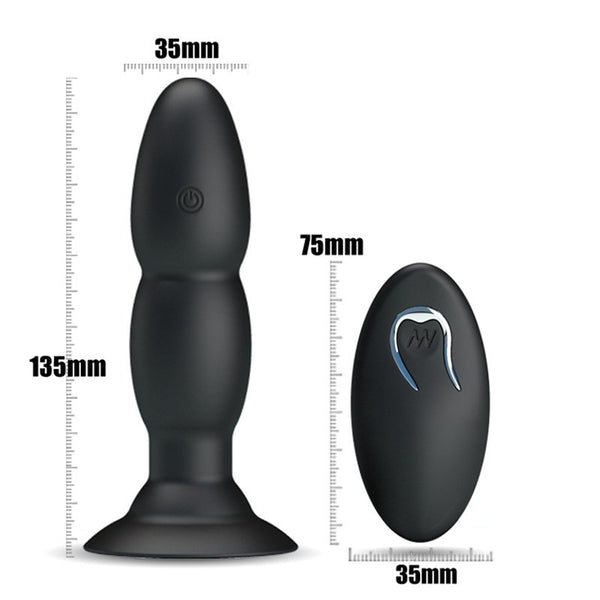 Randy Fox - Rechargeable Randy Rimmer - Remote Anal Rotating Vibrating Butt Plug