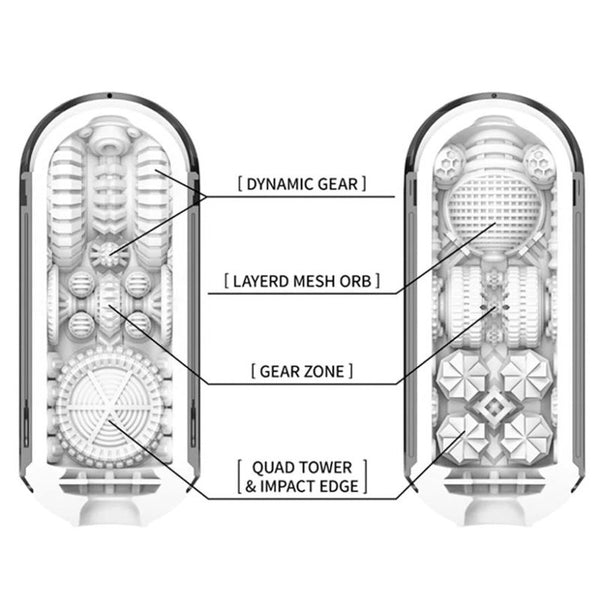 TENGA Flip 0 (Zero) Black Gravity Male Masturbator