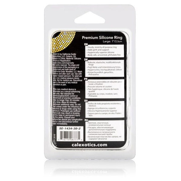 Calexotics Premium Silicone Cock Ring - Large
