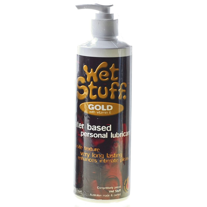 Wet Stuff Gold Pump Waterbased Lubricant - 550g | RandyFox.com.au Randy Fox Wet Stuff Gold Pump Waterbased Lubricant - 550g | RandyFox.com.au Randy Fox
