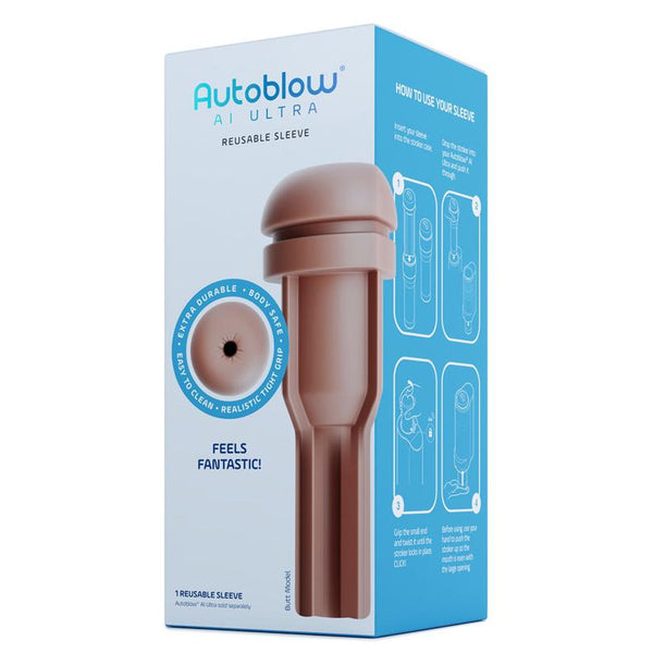 Autoblow AI Ultra Anus Sleeve - Colour: Brown
