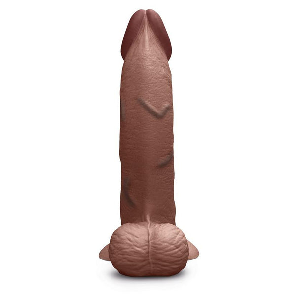 B-Vibe Slipskin Realistic Silicone Dildo 10 in. Curved