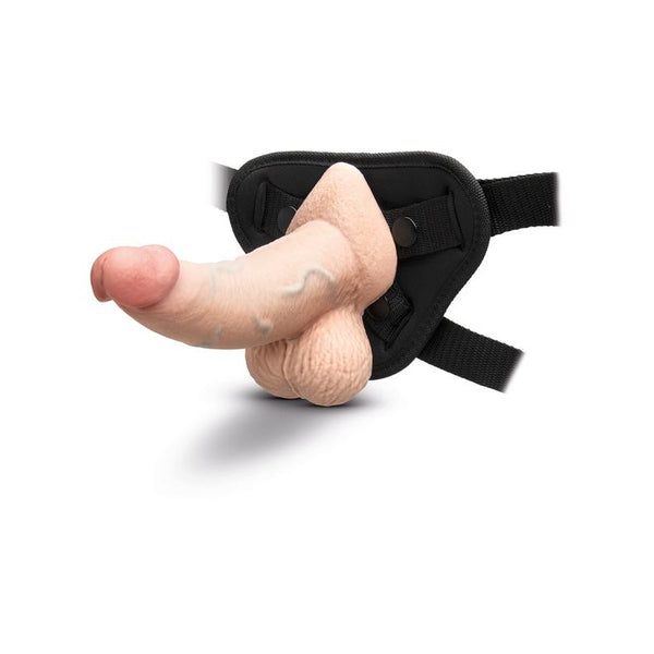 B-Vibe Slipskin Realistic Silicone Dildo 6.5 in Curved