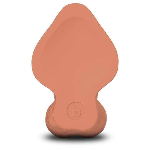 B-Vibe Slipskin Realistic Silicone Dildo 6.5 in Curved - Colour: Mocha