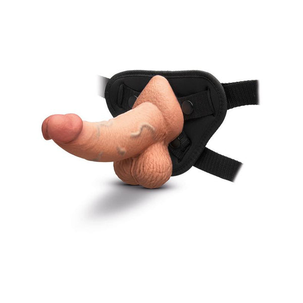 B-Vibe Slipskin Realistic Silicone Dildo 6.5 in Curved - Colour: Mocha