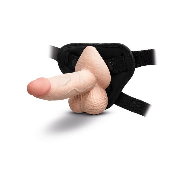 B-Vibe Slipskin Realistic Silicone Dildo 6 in. Girthy