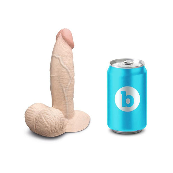 B-Vibe Slipskin Realistic Silicone Dildo 6 in. Girthy