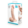 B-Vibe Slipskin Realistic Silicone Dildo 8 in. Curved