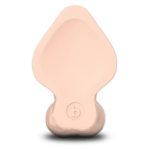 B-Vibe Slipskin Realistic Silicone Dildo 8 in. Curved