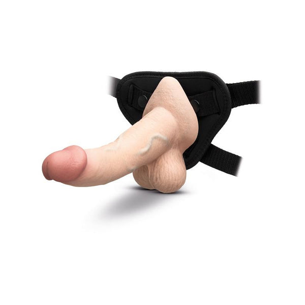 B-Vibe Slipskin Realistic Silicone Dildo 8 in. Curved