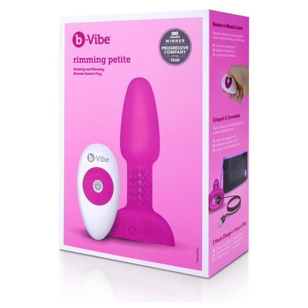 B-Vibe Rechargeable Petite Rimming Plug - Colour: Fuchsia