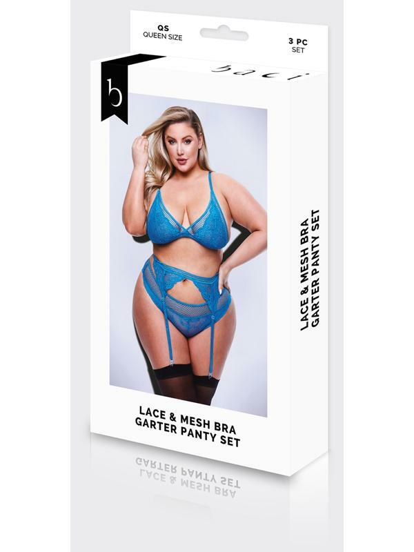 Baci 3 Piece Lace & Mesh Bra
