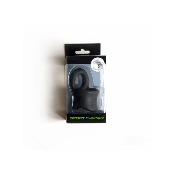 Sport Fucker Baller Silicone Ball Stretcher Cockring - Colour: Black