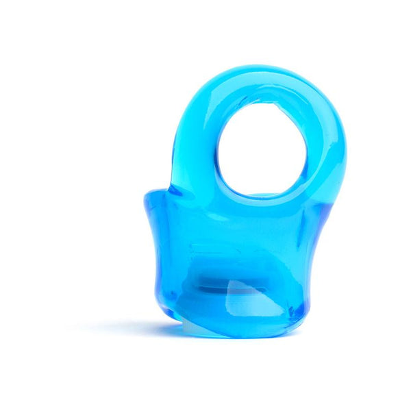 Sport Fucker Baller Ring TPE Ball Stretcher Cockring - Colour: Blue