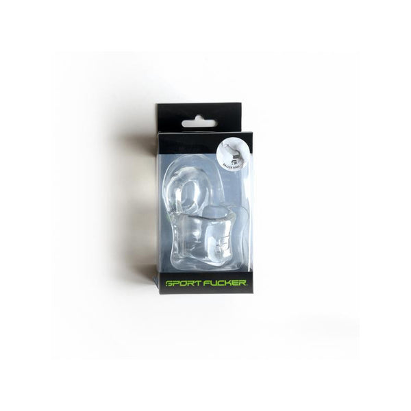 Sport Fucker Baller Ring TPE Ball Stretcher Cockring - Colour: Clear