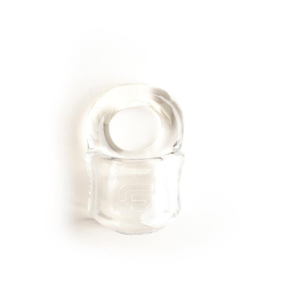 Sport Fucker Baller Ring TPE Ball Stretcher Cockring - Colour: Clear