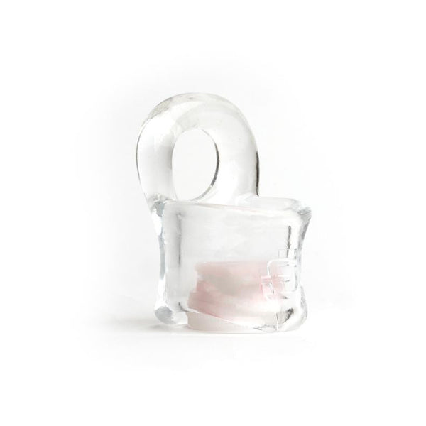 Sport Fucker Baller Ring TPE Ball Stretcher Cockring - Colour: Clear