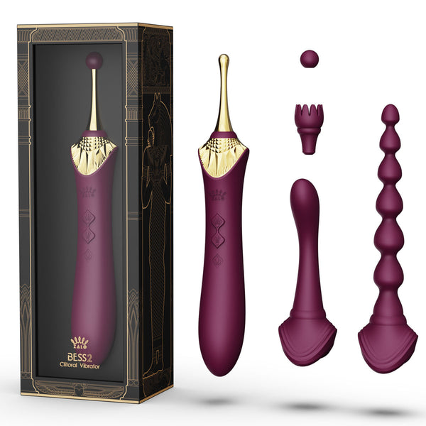 Zalo Bess Multi-Function Massager Vibrator Kit - Colour: Obsidian Black