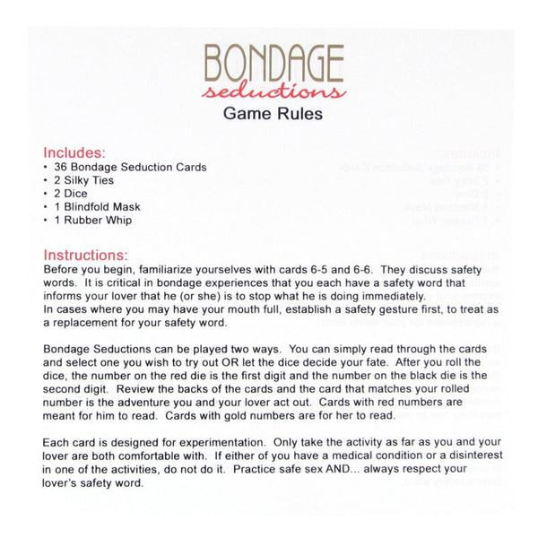 Kheper Games Bondage Seductions Love Game