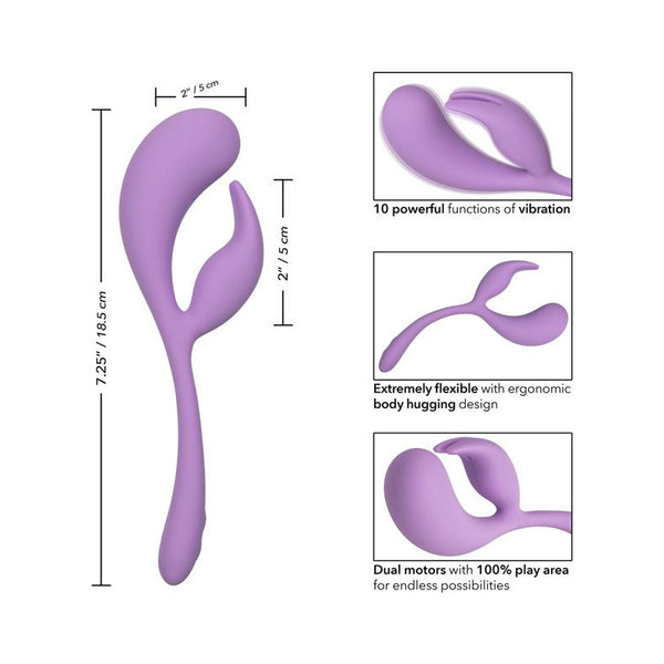 Calexotics Elle Liquid Silicone Dual Flicker