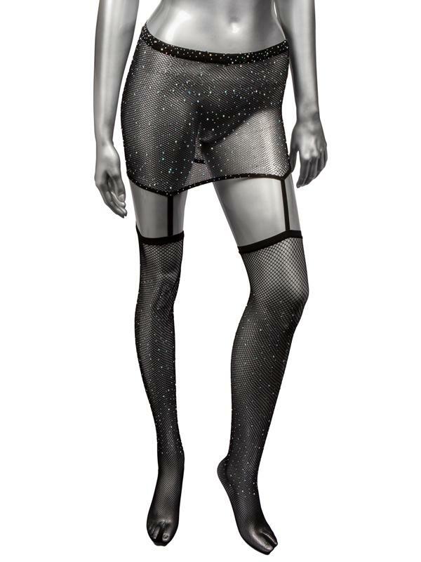 Calexotics Radiance One Piece Garter Skirt with Thigh Highs