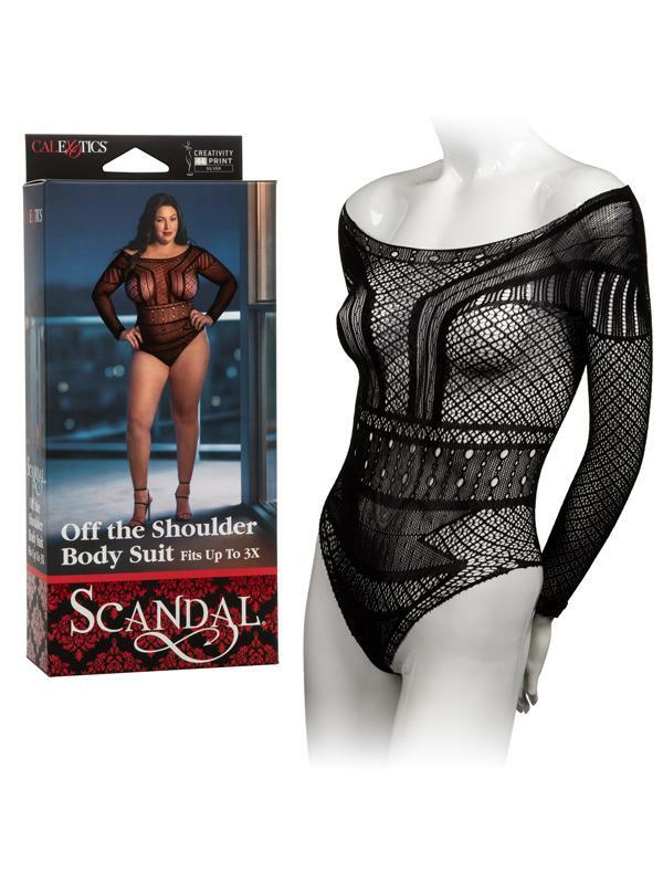 Calexotics Scandal Plus Size Off the Shoulder Body Suit