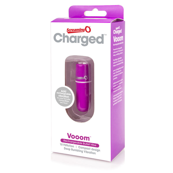Screaming O Charged Vooom Rechargeable Bullet Vibrator - Colour: Purple