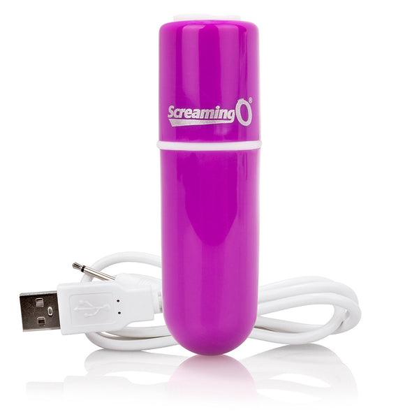 Screaming O Charged Vooom Rechargeable Bullet Vibrator - Colour: Purple