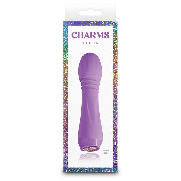 NS Novelties Charms Flora Compact Silicone Vibrator - Colour: Violet