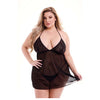 Baci Eco Lace And Mesh Chemise Plus Size