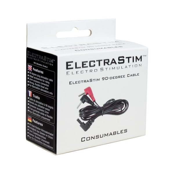 Electrastim Spare Replacement Cable with 90 Degree Plugs