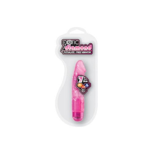 Excellent Power Exotic Diamond 7" PVC Vibrator