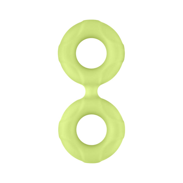 Forto Double Ring Liquid Silicone Cock Ring 44mm