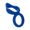 Forto F88 Double Ring 100% Liquid Silicone Cock and Ball Ring - Colour: BLUE