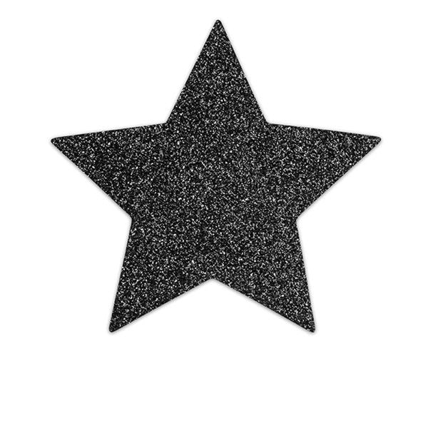 Bijoux Indiscrets Flash Pasties - Star Black