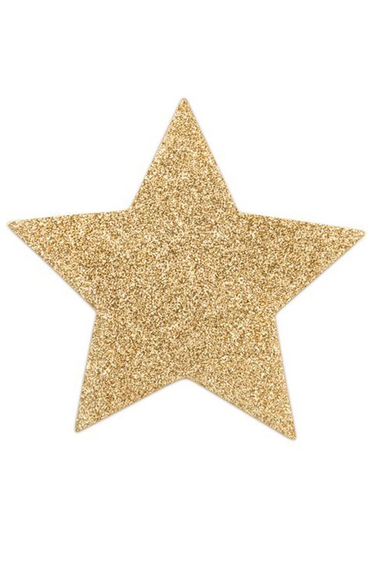 Bijoux Indiscrets Flash Pasties - Star Gold