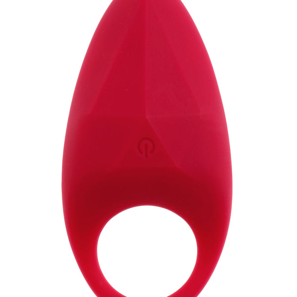ELIXIR Play Garnet Ultra Soft Vibrating Cock Ring And Clitoral Stimulator
