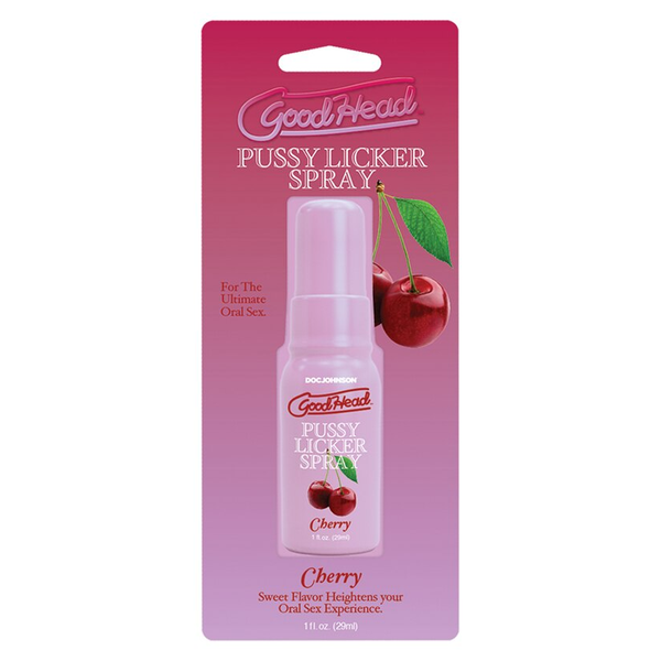 Doc Johnson GoodHead Pussy Licker Spray Cherry 1 fl oz