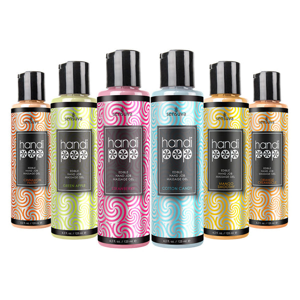 Sensuva Handipop Edible Hand Job Massage Gel Green Apple
