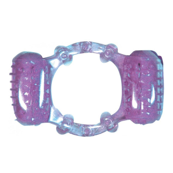 Hott Products Humm Dinger Double Dinger Dual Vibrating Pleasure Ring