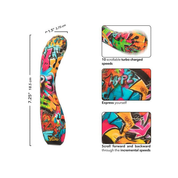 CalExotics Hype Ridg'd G Silicone G Curve Massager