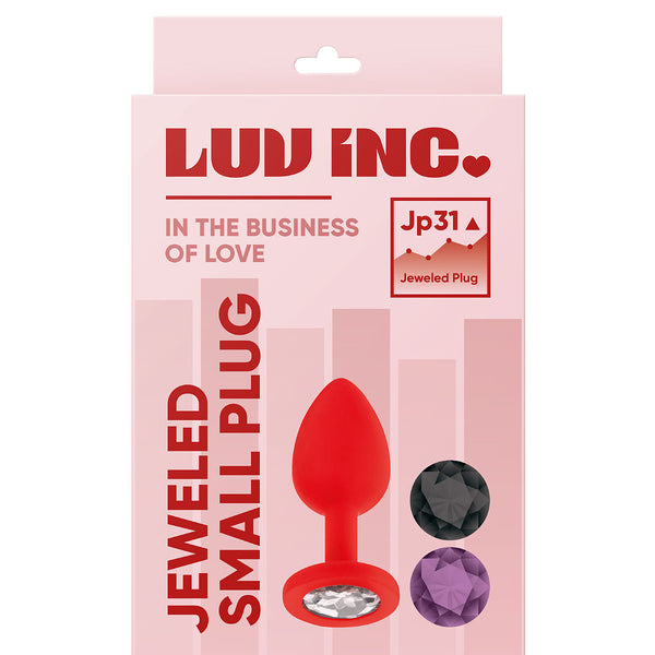 Luv Inc Jeweled Small Plug With 3 Stones
