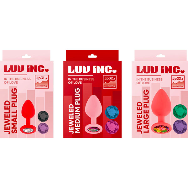Luv Inc Jeweled Large Plug with 3 Stones