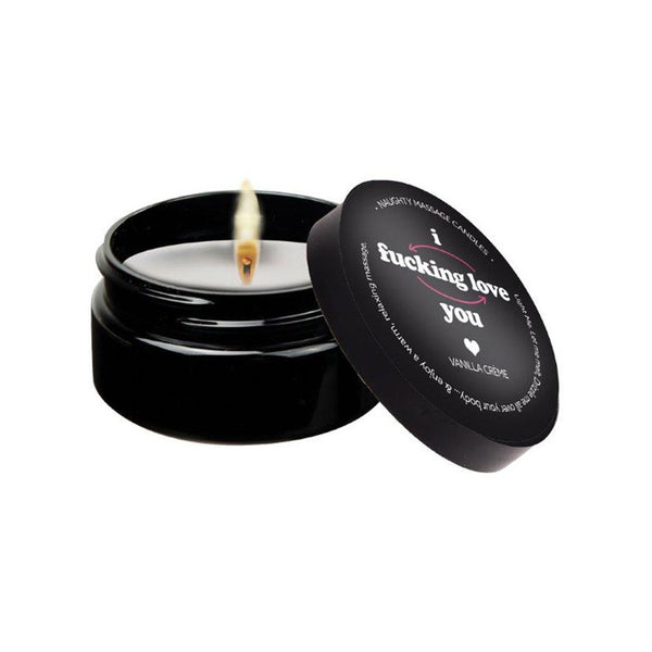 Kama Sutra Products Kama Sutra 2 oz Massage Candlei F*Cking Love You Vanilla Creme