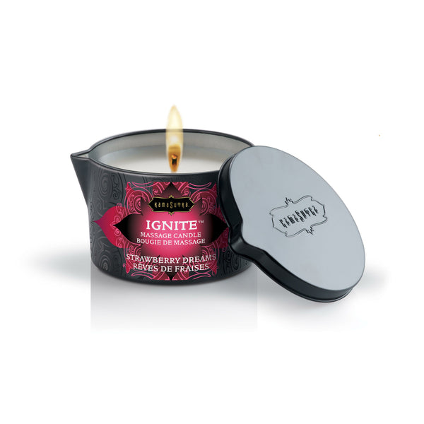 Kama Sutra Products Ks Ignite Massage Candle Strawberry Dreams